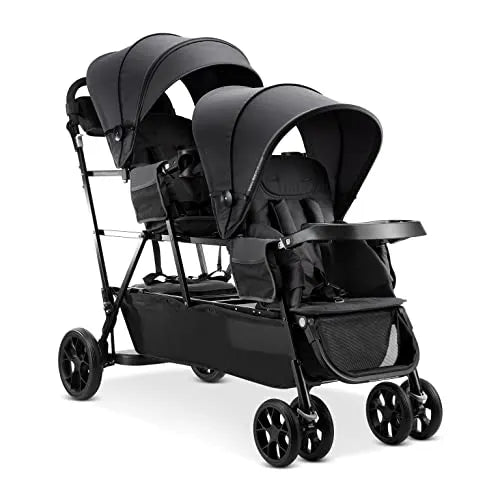 Joovy Big Caboose Triple Stroller with Rear Bench and Standing Platform