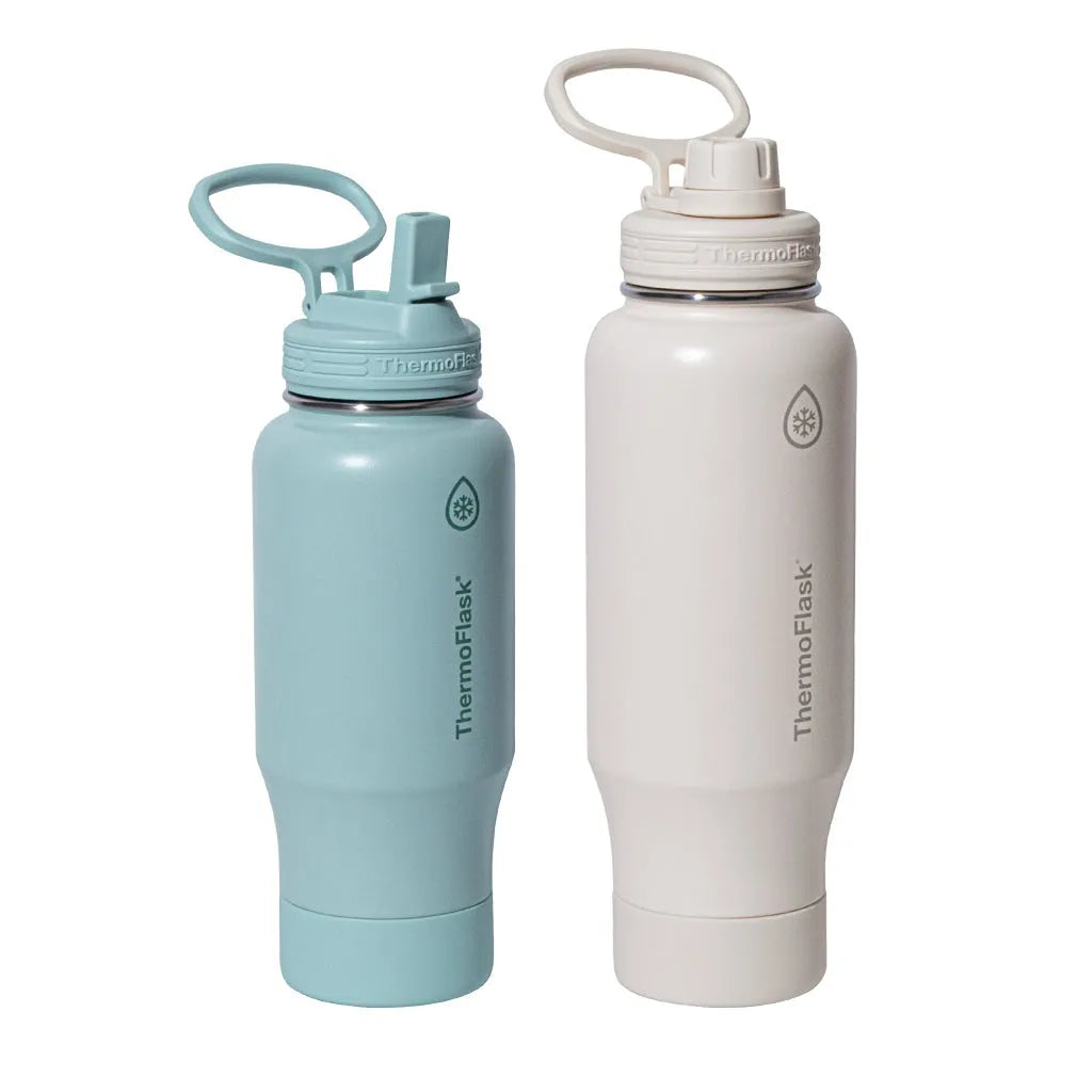 Thermoflask 32 oz and 40 oz Cup Holder Friendly Bottle Combo, 2-pack