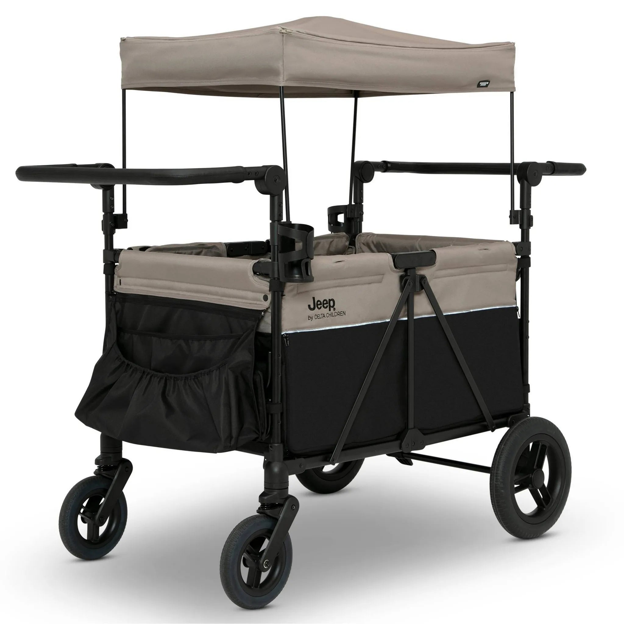 jeep wagon vs evenflo wagon Jeep Gladiator 4-Seater Stroller Wagon by Delta Children