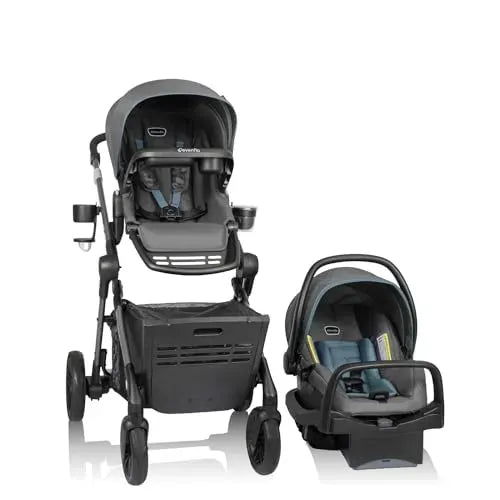 Evenflo - Double Modular Travel System - Bluestone Gray