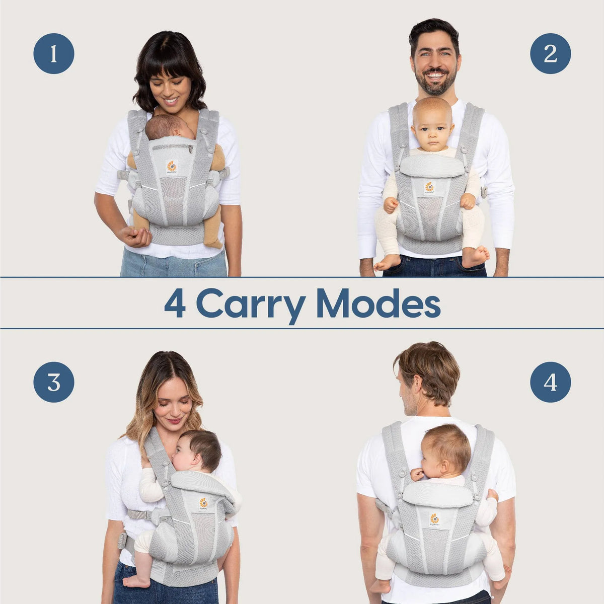 Ergobaby Omni Breeze All Carry Positions Breathable Mesh Baby