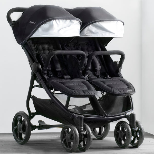 JEEP BY DELTA CHILDREN Destination Side X Side Double Ultralight Stroller – REBEL