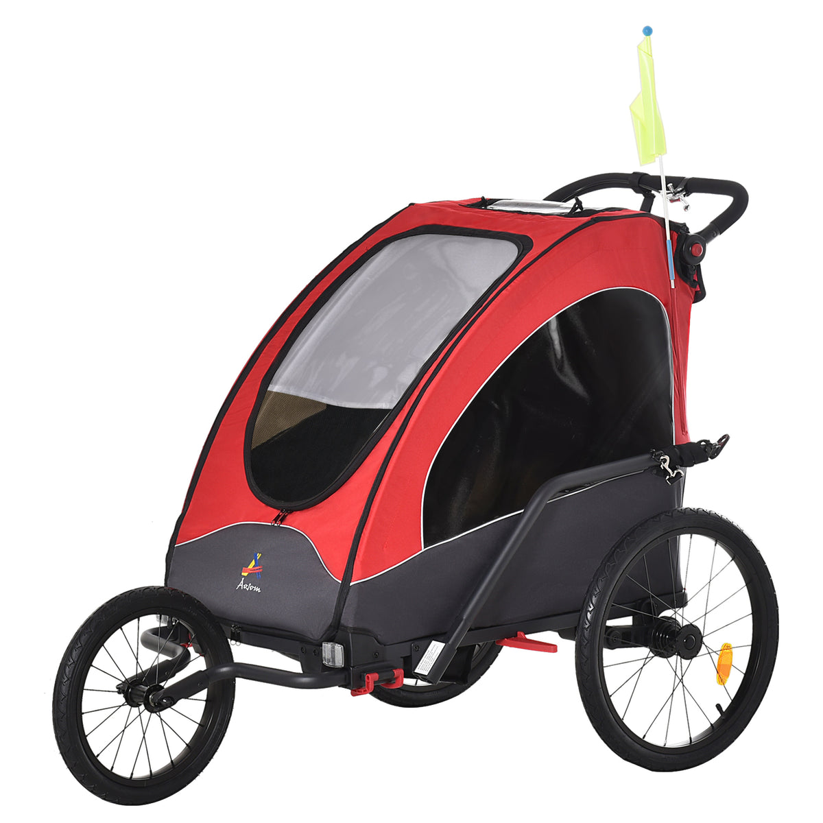 OUTSUNNY Aosom Bike Trailer for Kids 3 In1 Foldable Child Jogger ...
