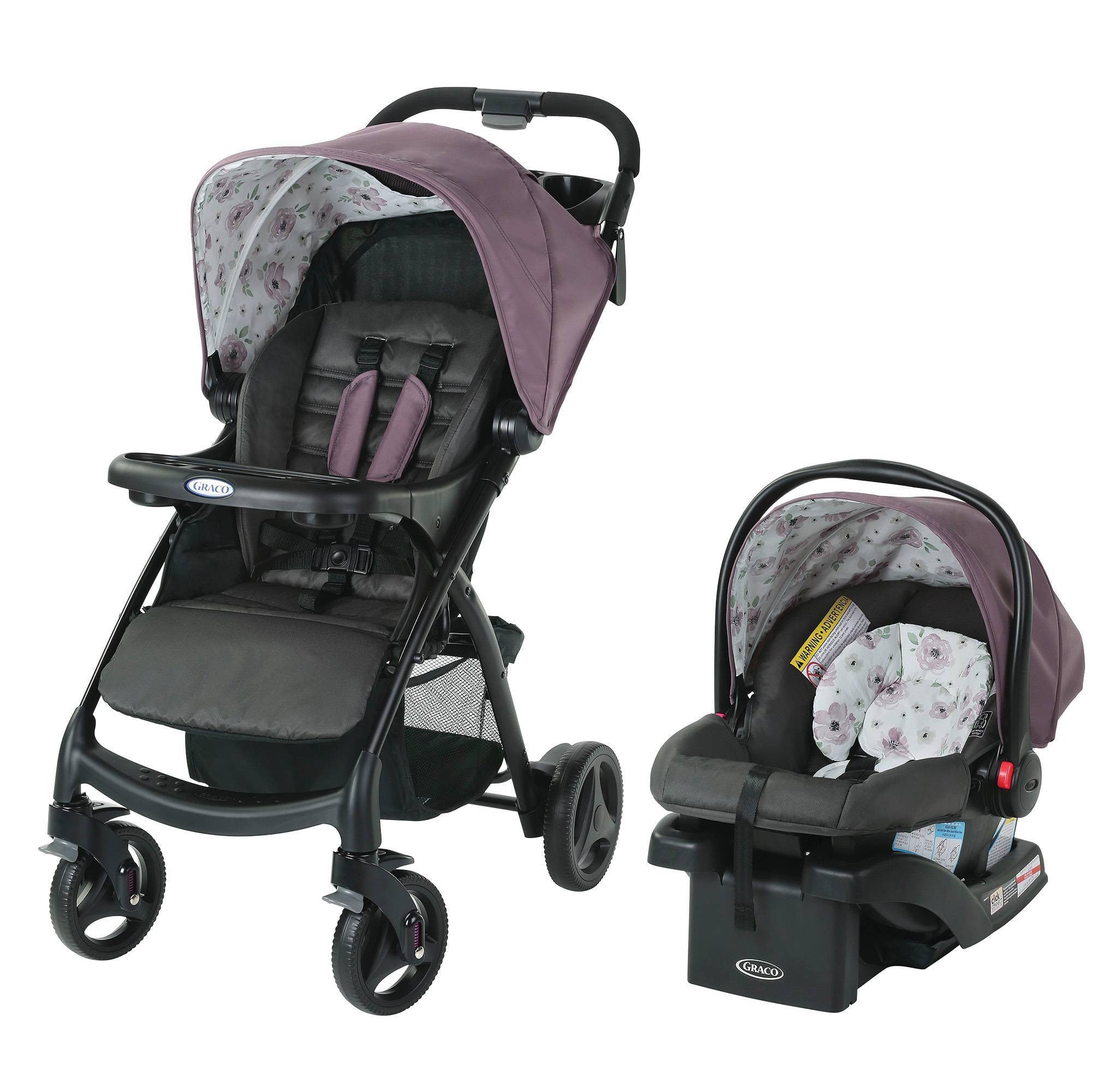 graco car seat stroller travel system Graco Click Connect Travel System with SnugRide Infant Car Seat